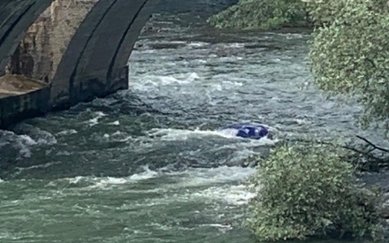 MONCALIERI - Dal Po spunta una carcassa, vigili del fuoco e polizia locale in azione