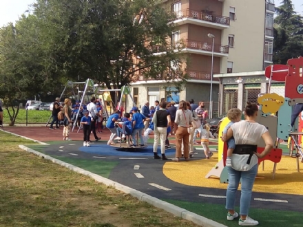 MONCALIERI - Inaugurato il nuovo giardino pubblico in via Saluzzo