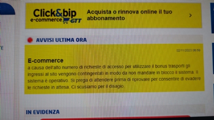 BONUS GTT - Solo ieri 30 mila persone hanno scaricato l'agevolazione e il sito è andato in tilt