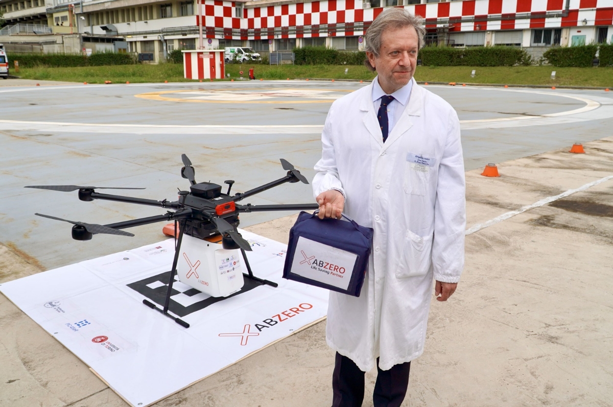 SANITA' - A Torino il debutto del drone per il trasporto di organi da trapiantare - FOTO