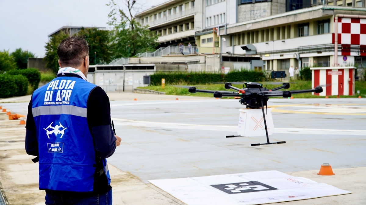 SANITA' - A Torino il debutto del drone per il trasporto di organi da trapiantare - FOTO