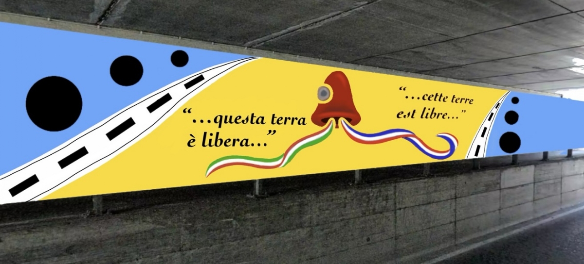 CARMAGNOLA - Il concorso del murales dedicato al Tour de France lo vince Sofia Piovano