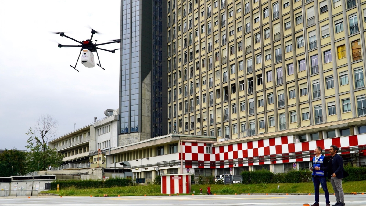 SANITA' - A Torino il debutto del drone per il trasporto di organi da trapiantare - FOTO